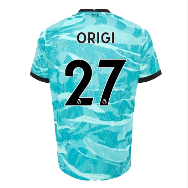 Camiseta Liverpool NO.27 Origi 2ª 2020-2021 Azul